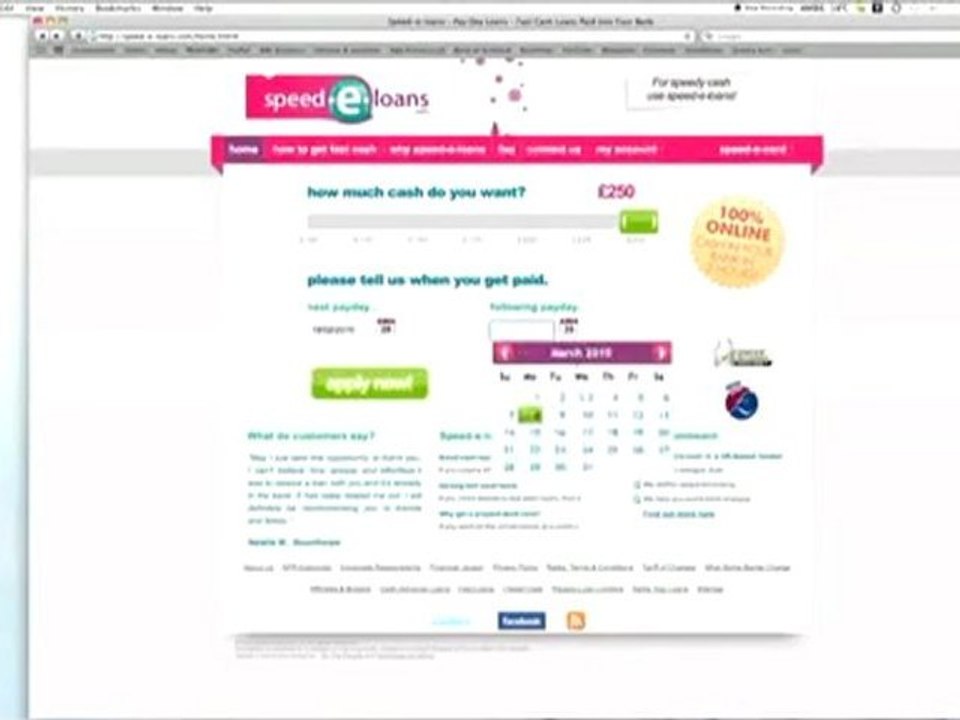 Payday loans, Cash Advance Loans, Speed-e-Loans