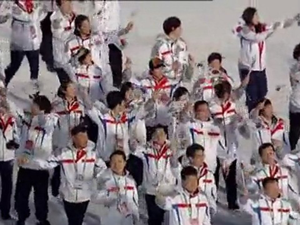 Opening Ceremony (BBC2) Korean team
