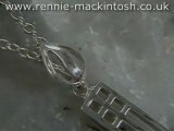 Sterling silver Charles Rennie Mackintosh necklace DWA235