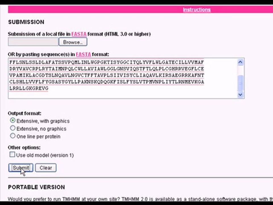 Bioinformatics Tutorials (Lesson 3):Using TMHMM method ...