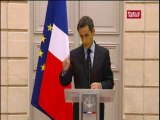Sommet social: le discours de Nicolas Sarkozy