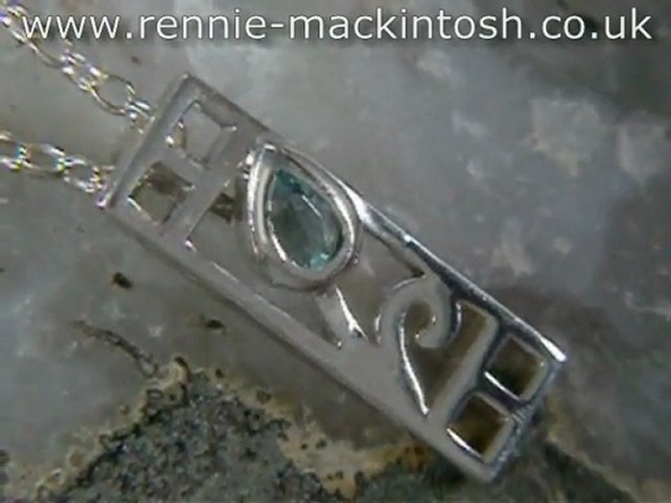 Sterling silver Charles Rennie Mackintosh necklace DWA310