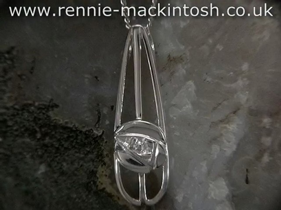Sterling silver Charles Rennie Mackintosh necklace DWA265