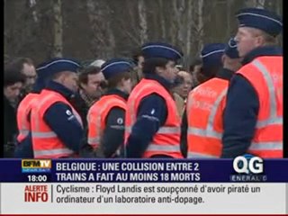 collision de trains en belgique