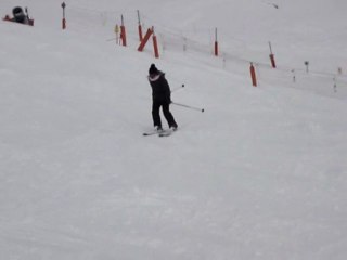 geraldine fait du ski