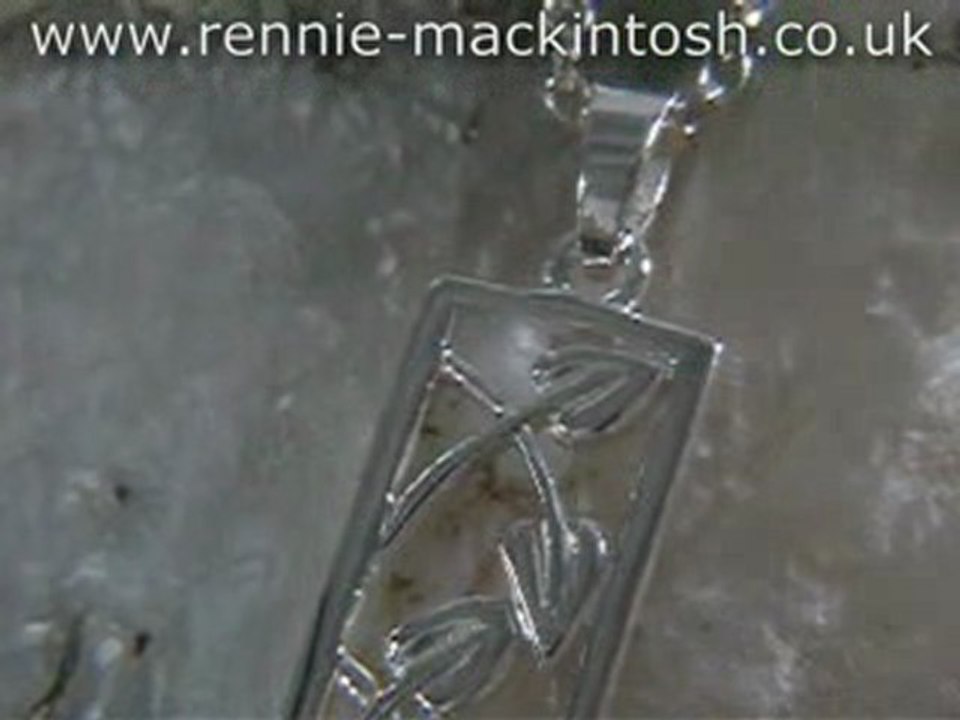 Sterling silver Charles Rennie Mackintosh necklace DWA186