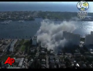 Zburzyli historyczny wieżowiec na Florydzie