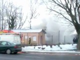 Tarbes incendie sur l'aire des gens du voyage