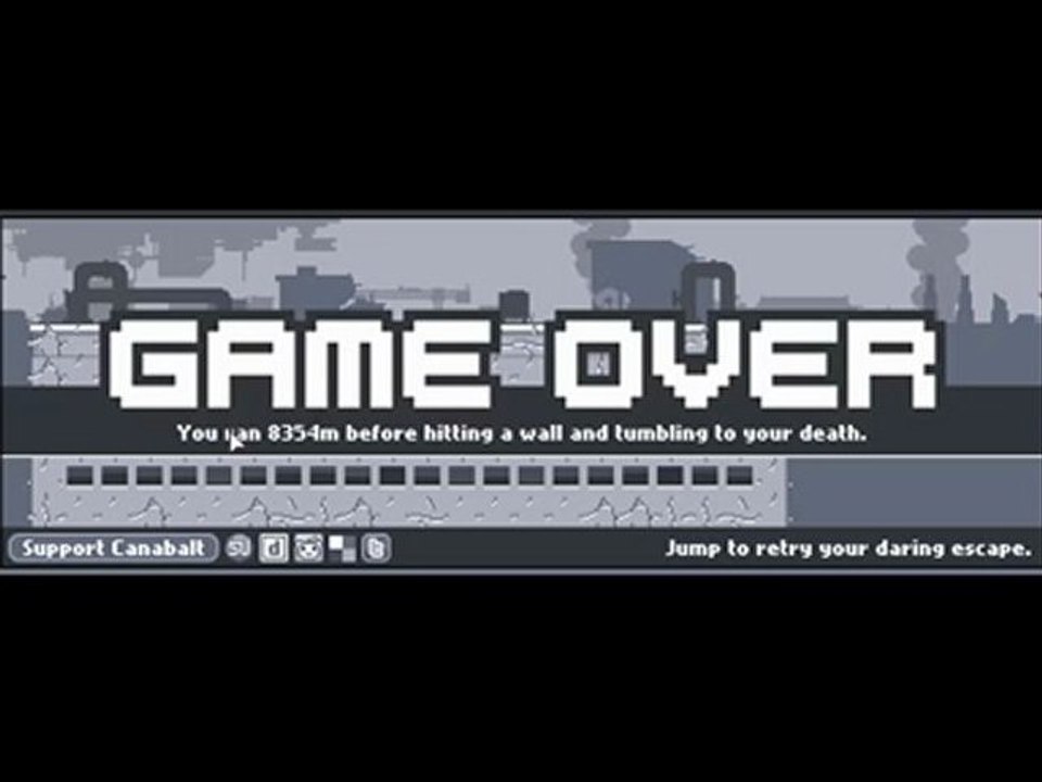 [High Score Canabalt] 8354 m