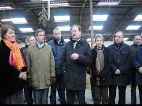 Visite de Hervé Novelli en Eure et Loir le 15 Février 2010.