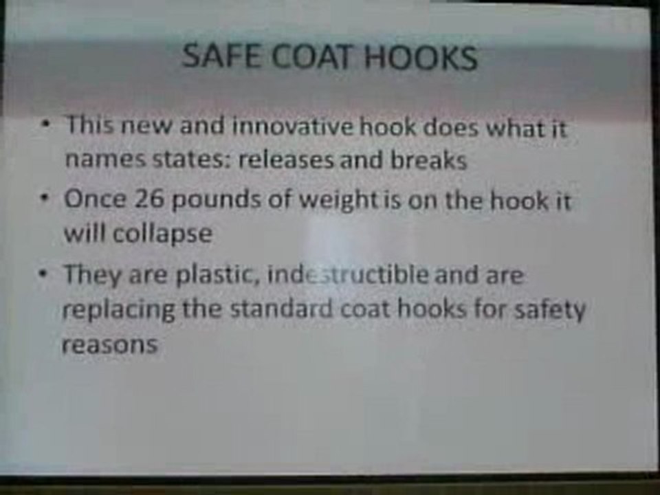 Are Your Coat Hooks Safe?