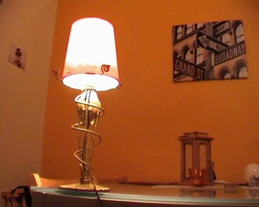 Restauration d'une vieille lampe.