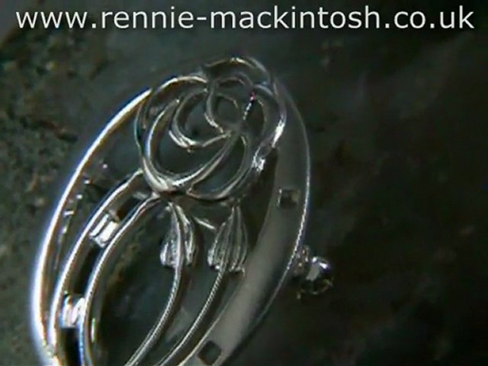 Sterling silver Charles Rennie Mackintosh brooch DWK216