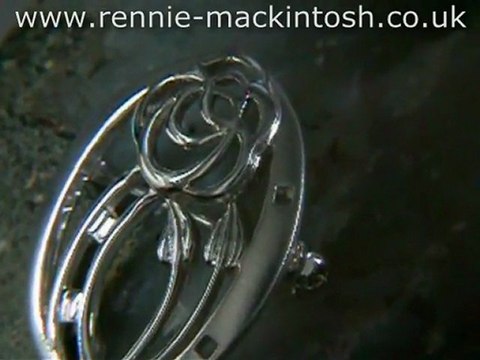 Sterling silver Charles Rennie Mackintosh brooch DWK216