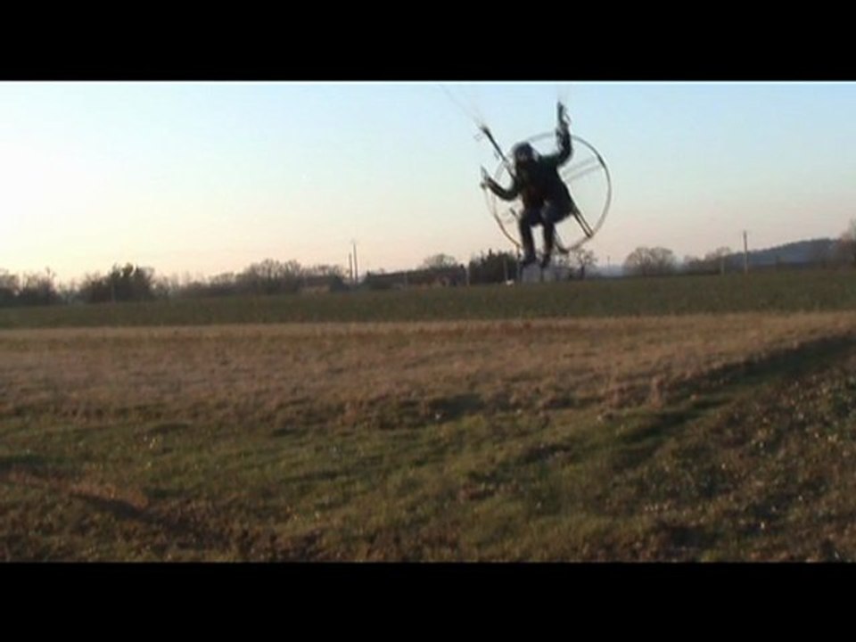 Paramoteur vol du 16-02-10 après le boulot