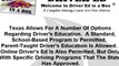 Drivers Ed | Learning to Drive in Texas: Driver's Ed Option