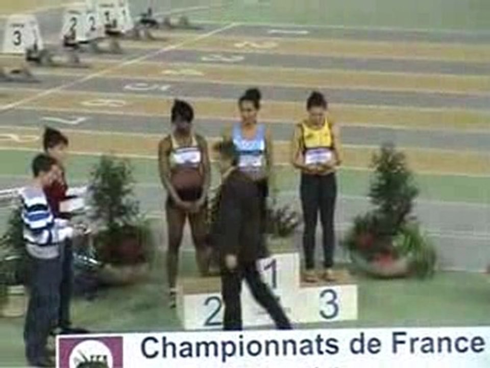 Podium France jeunes 2010 en salle (60m Haies)
