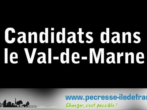 Liste des candidats du Val de Marne