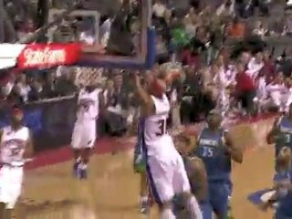 Rip Hamilton finds Charlie Villanueva for the long range all