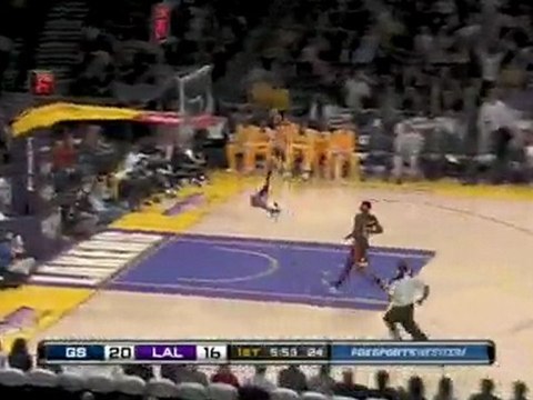 Shannon Brown delivers a powerful one-handed finish.