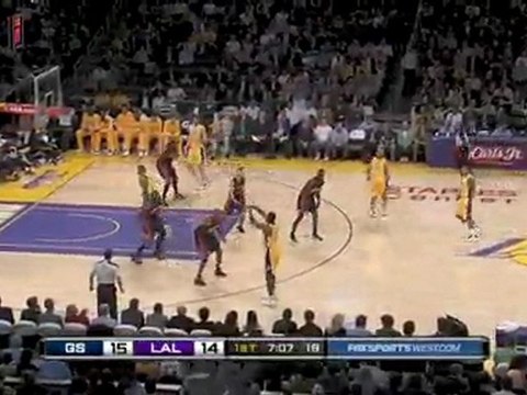 Ron Artest connects with Andrew Bynum, who finishes with a r