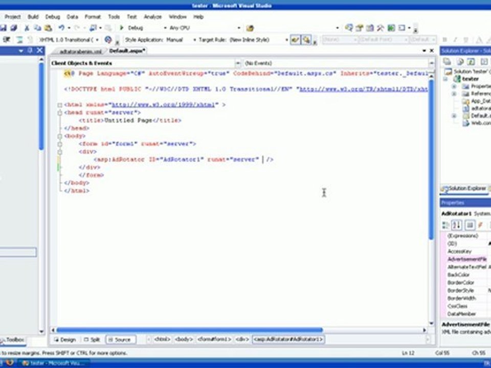 Asp.net Adrator kullanımı