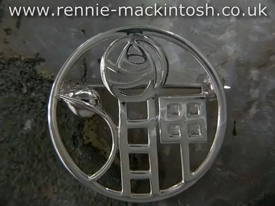 Sterling silver Charles Rennie Mackintosh brooch DWA194
