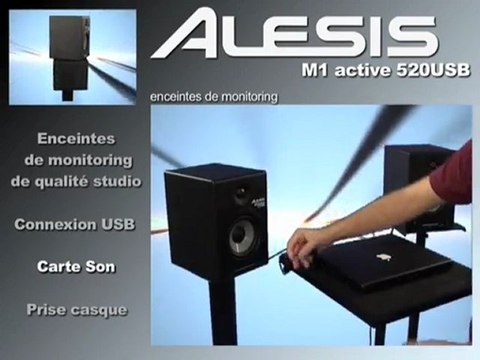 Enceintes Alesis M1 Active 520 USB (La Boite Noire)