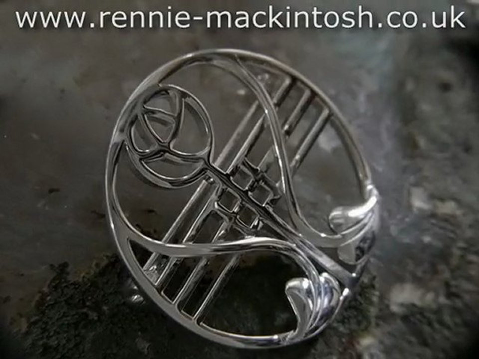 Sterling silver Charles Rennie Mackintosh brooch DWA314