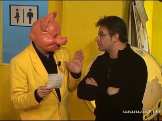 Didier Caron et l'interviewer masqué