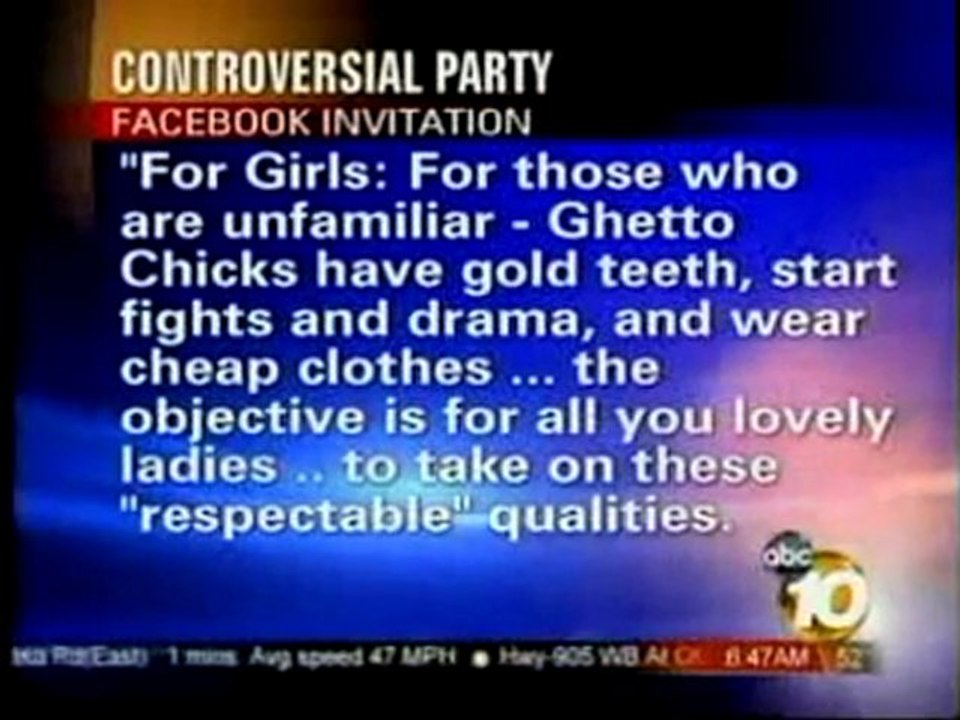 UCSD Unhappy With 'Ghetto-Themed' Student Party
