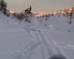 Ski Doo Mxz 800r XP snowmobile jumping