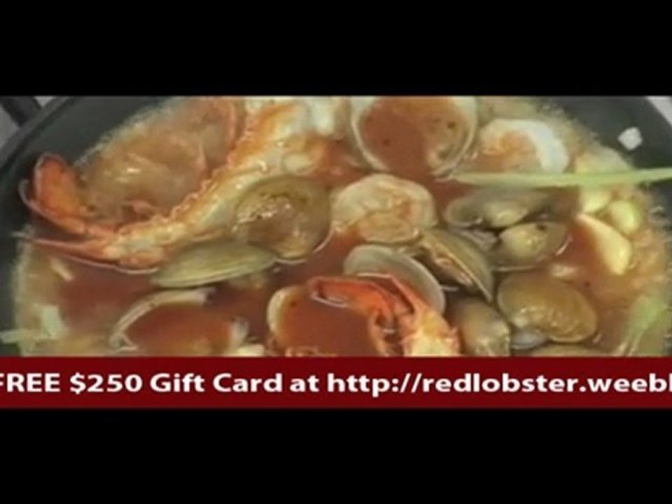 Red Lobster FREE 250 Dollar Gift Card