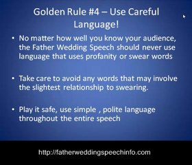 Father Wedding Speech Tips