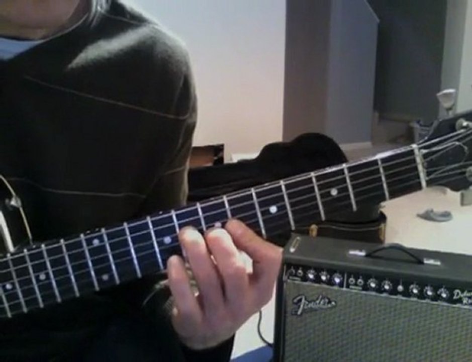 Blues Jazz Guitar Lick with Double Stops