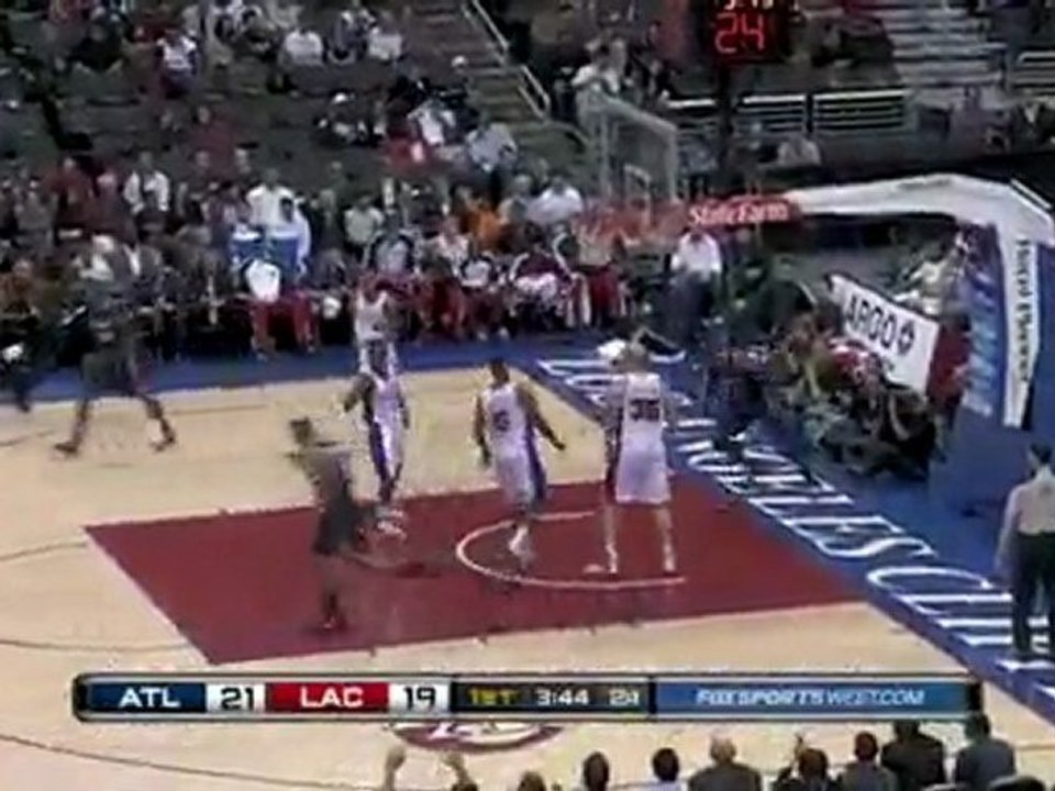 Josh Smith crushes the rim with this powerful dunk.