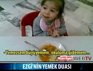 Ezgi'nin yemek duası