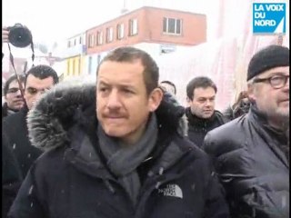 Dany Boon dans le décor de son nouveau film "Rien à déclarer
