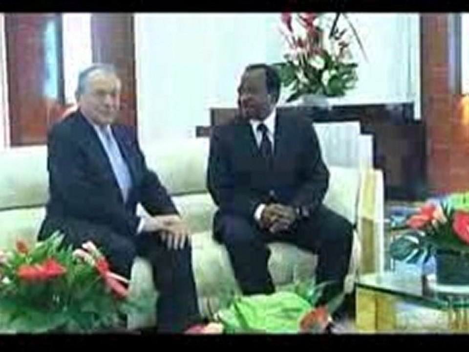 Audience Président Paul Biya à Michel Rocard