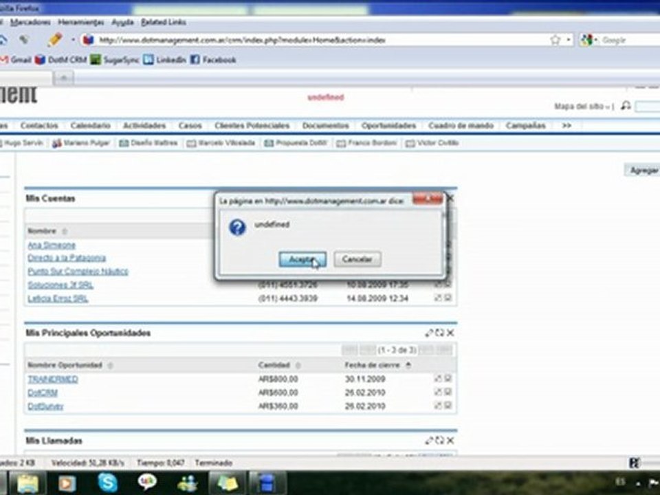DotCRM Login+Inicio