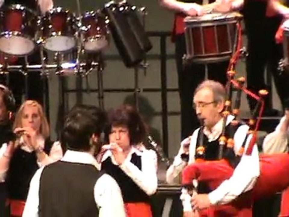 Bagad Bro Kemperle à Brest le 14 février 2010