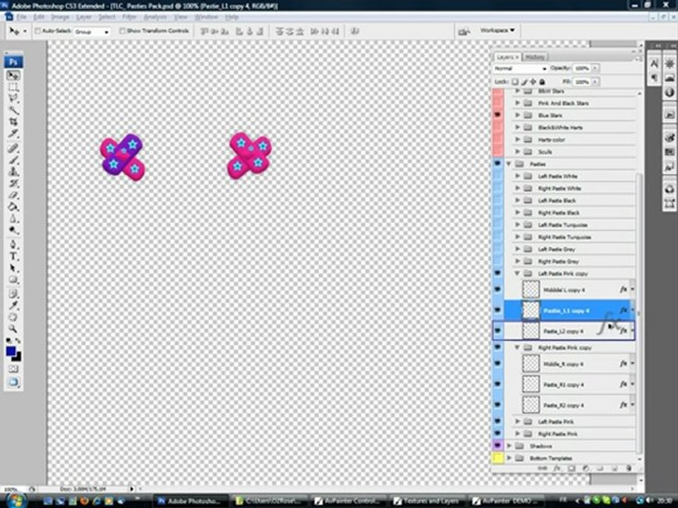 TLC*** Pasties Fat Pack - Photoshop Templates - Second Life