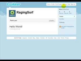 Twitter Account Creation and Customization