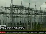 Ecuador supera crisis energética