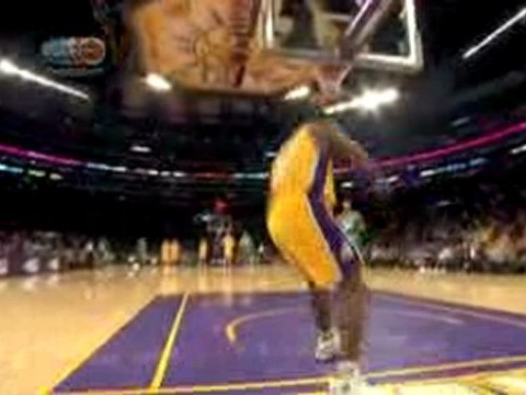 Ron Artest anticipates and picks off the Rasheed Wallace pas