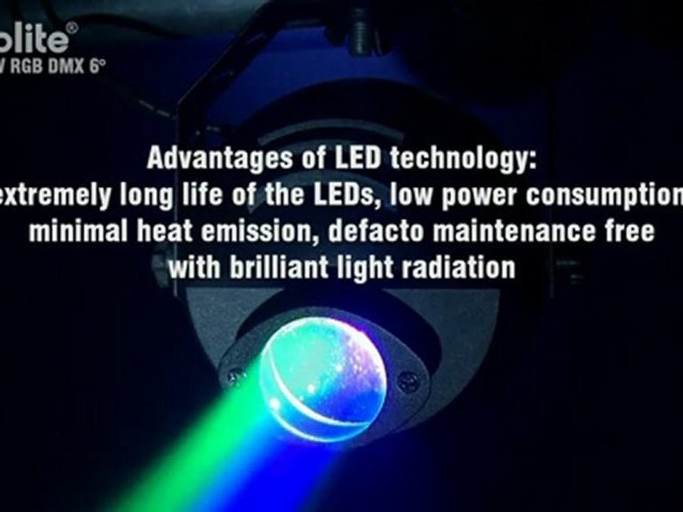 EUROLITE LED PST-9W RGB DMX 6°