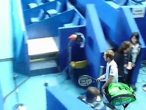 Entrée des joueurs : Rochus - Marchenko