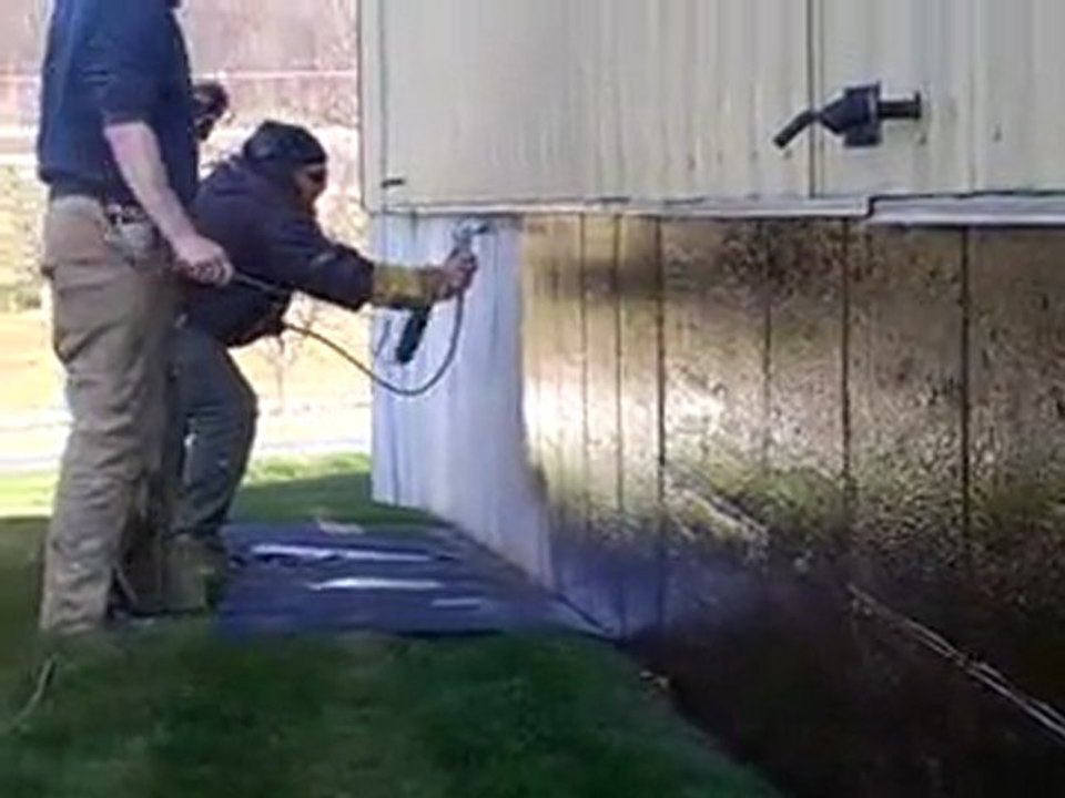 Liquid EPDM On Concrete Surface