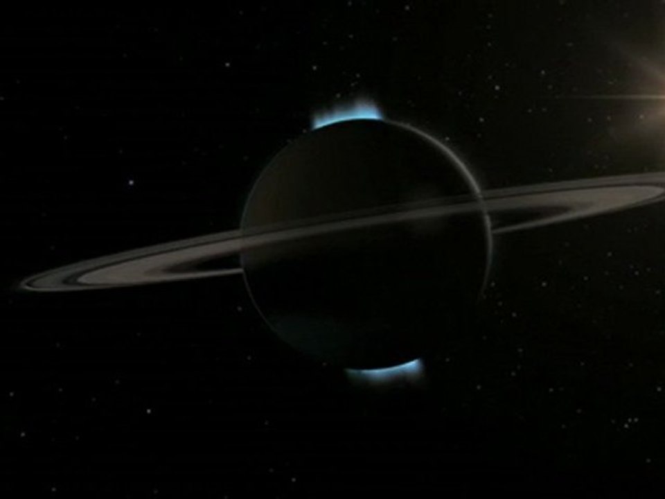 Animation du Soleil passant derrière Saturne