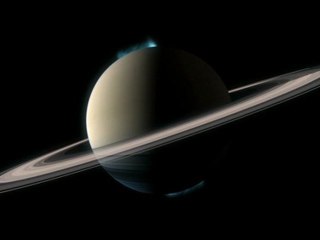 Animation des aurores polaires de Saturne